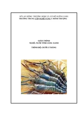 Giáo trình nghề nuôi tôm càng xanh: Kỹ thuật & phòng bệnh