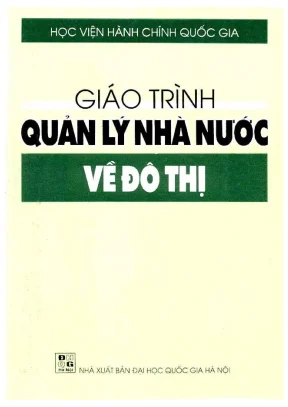 Giáo trình quản lý nhà nước về đô thị chi tiết