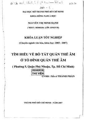 Tìm hiểu về Bồ Tát Quán Thế Âm tại Tổ Đình Quán Thế Âm