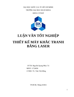 Thiết kế máy khắc tranh bằng laser