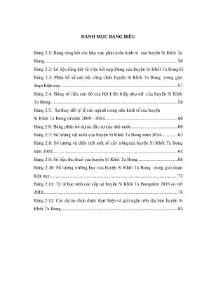 Hoạt động chính quyền huyện Si Khốt Ta Bong, Lào hiện nay