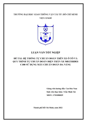 Hệ thống tự chẩn đoán ô tô Mercedes C180 - Quy trình & Máy chẩn đoán đa năng