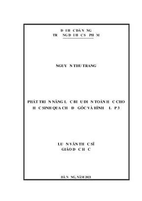 Phát triển năng lực biểu diễn toán học lớp 3 qua Góc & Hình