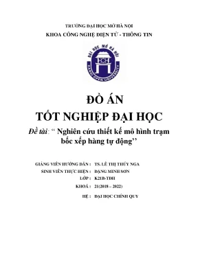 Nghiên cứu thiết kế mô hình trạm bốc xếp hàng tự động