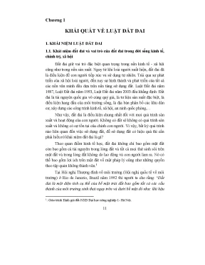 Khái niệm luật đất đai và vai trò quan trọng trong kinh tế - xã hội
