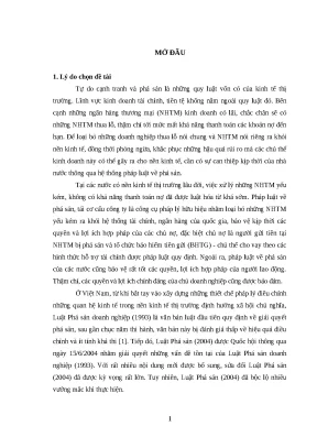 Phá sản ngân hàng thương mại và pháp luật Việt Nam hiện nay