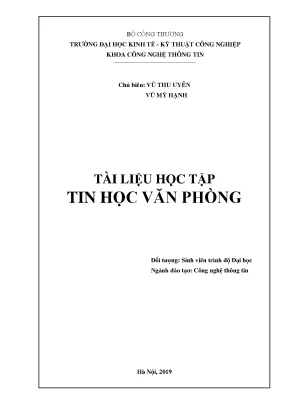 Tài liệu học tập Tin học văn phòng Microsoft Office 2016