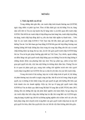 Thực tiễn giải quyết tranh chấp KDTM tại TAND TP Bắc Giang
