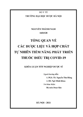 Tổng quan dược liệu và hợp chất tự nhiên điều trị COVID-19