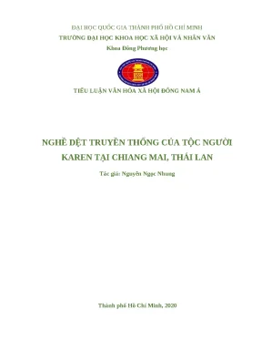 Nghề dệt truyền thống tộc người Karen Chiang Mai Thái Lan
