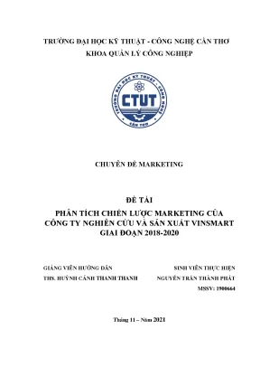 Phân tích chiến lược marketing Vinsmart 2018-2020 cho điện thoại