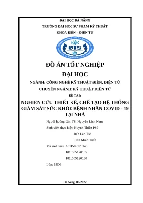 Hệ thống giám sát sức khỏe bệnh nhân COVID-19 tại nhà bằng IoT