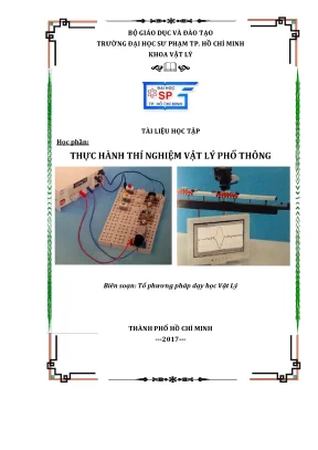 Giáo trình thí nghiệm Vật lý phổ thông ĐHSP TP.HCM