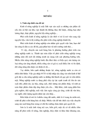 Thạc sĩ kinh tế phát triển nông nghiệp hàng hoá ở tỉnh sơn la hiện nay