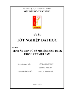 Bệnh án điện tử và ứng dụng trong y tế Việt Nam - Đồ án tốt nghiệp