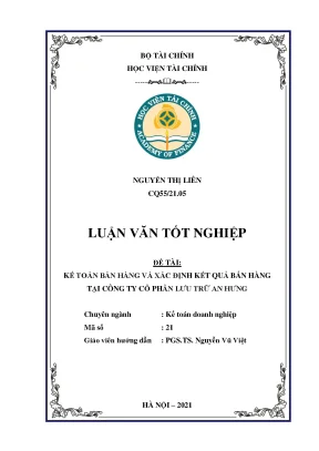 Kế toán bán hàng và xác định kết quả tại Công ty Lưu trữ An Hưng