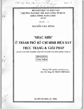 Nhạc nhìn tại TP.HCM: Thực trạng, giải pháp và xu hướng giới trẻ