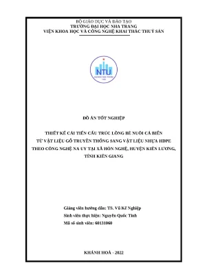 Cải tiến lồng bè nuôi cá biển HDPE công nghệ Na Uy tại Kiên Giang
