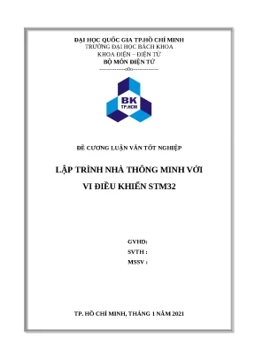 Lập trình nhà thông minh với STM32 và các module IoT