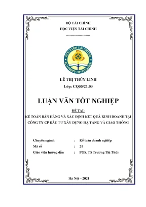Kế toán bán hàng & xác định KQKD tại Công ty Xây dựng HTGT