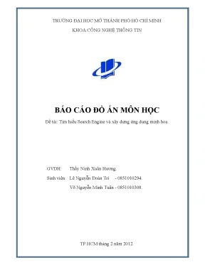 Tìm hiểu Search Engine và xây dựng ứng dụng minh họa