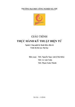 Giáo trình thực hành kỹ thuật điện tử ĐH Công nghiệp Hà Nội