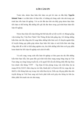 Đồ án công nghệ mạng MAN-E - Mô hình, triển khai và ứng dụng