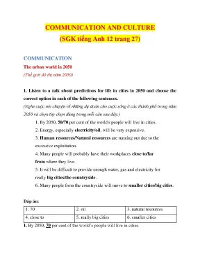 Giải SGK Anh 12 Unit 2: Communication & Culture (Trang 27)