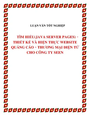 Ứng dụng JSP thiết kế website quảng cáo cho công ty SEEN