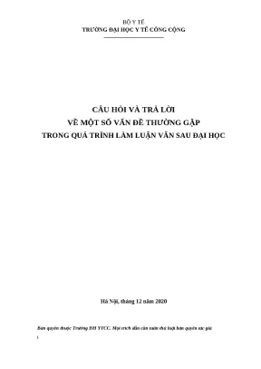 Cau hoi thuong gap khi thuc hien luan van final