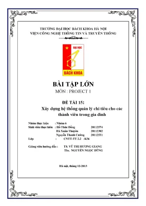 Thiết kế hệ thống quản lý chi tiêu gia đình bằng Java