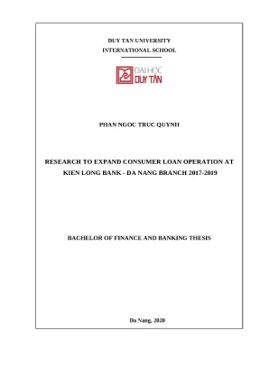 Mở rộng cho vay tiêu dùng tại KienlongBank Đà Nẵng