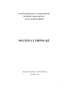 Giao trinh nguyen ly thong ke