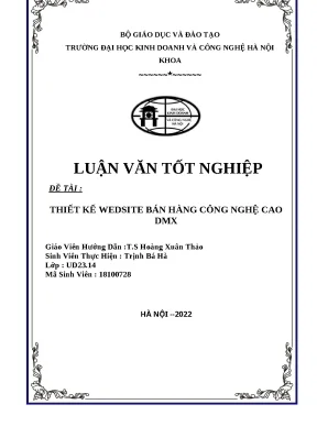 Thiết kế website bán hàng công nghệ cao DMX bằng ASP