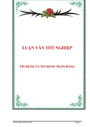 Microsoft word luan van tin dung va ngan hang tin dung
