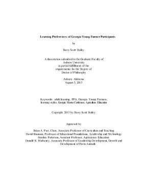 Dissertation barry bailey