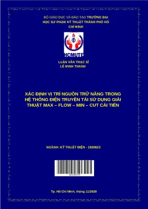 Vị trí nguồn trữ năng trên lưới điện bằng Max Flow Min Cut