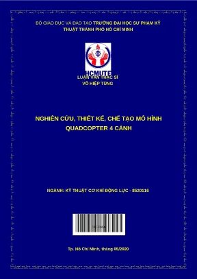 Nghiên cứu thiết kế chế tạo mô hình quadcopter 4 cánh