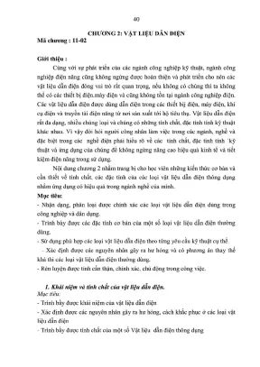 Giáo trình vật liệu điện nghề điện công nghiệp trình độ cao đẳng phần 2 cđ gtvt trung ương i