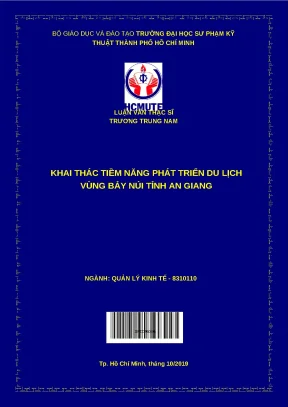Khai thác tiềm năng phát triển du lịch Bảy Núi An Giang