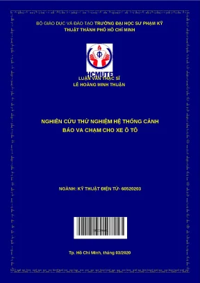 Nghiên cứu hệ thống cảnh báo va chạm cho xe ô tô