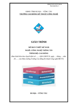 Giáo trình thiết kế web - Nghề CNTT trình độ cao đẳng