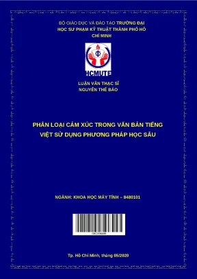 Luận văn thạc sĩ phân loại cảm xúc trong văn bản tiếng việt sử dụng phương pháp học sâu