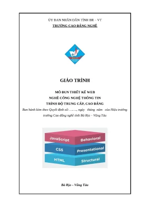 Giáo trình thiết kế web nghề CNTT - HTML, CSS, JS