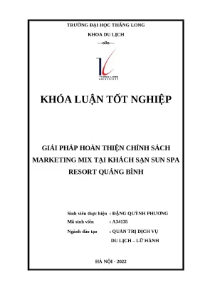 Đặng quỳnh phương a34135 kltn du lich