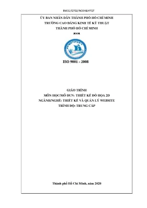Giáo trình Thiết kế đồ họa 2D ngành Quản lý Website