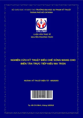 Luận văn thạc sĩ nghiên cứu kỹ thuật điều chế sóng mang cho biến tần trực tiếp kiểu ma trận
