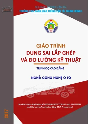 Giáo trình dung sai lắp ghép và đo lường kỹ thuật ô tô
