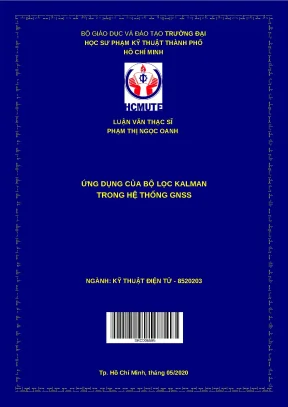 Luận văn thạc sĩ ứng dụng của bộ lọc kalman trong hệ thống gnss