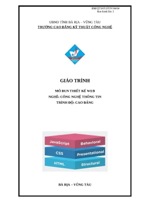 Giáo trình Mô đun Thiết kế web nghề Công nghệ thông tin